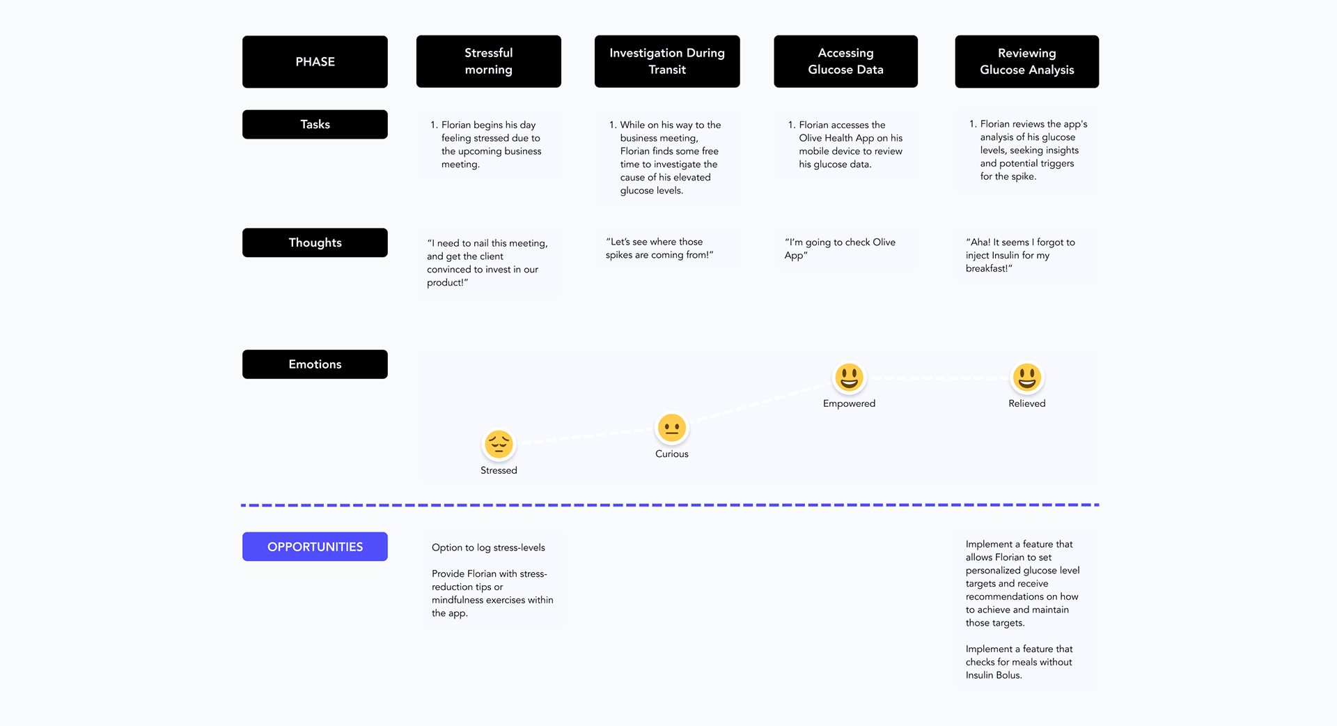 User journey map